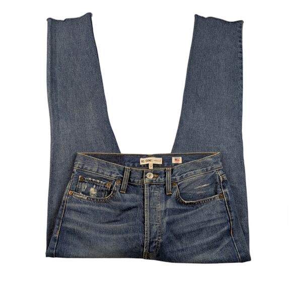 RE/DONE Originals High Rise Ankle Crop GUC $285 Size 28    J1529 - Picture 2 of 8